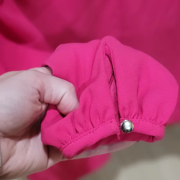 J. Crew Pink Dressy Blouse Size Small - Picture 4 of 8